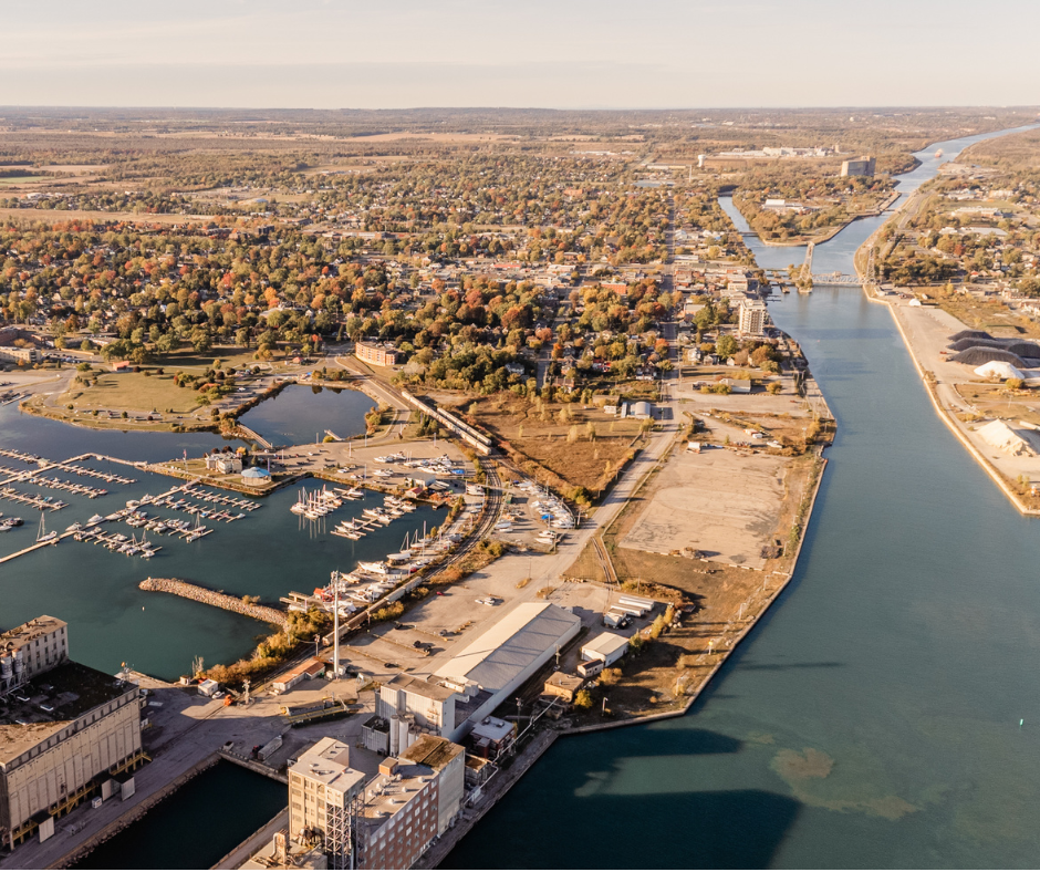 Drone photo of Port Colborne